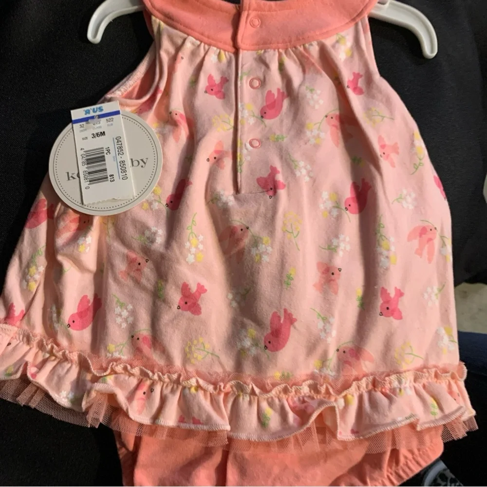 Koala Kids Peach Floral Diaper Cover